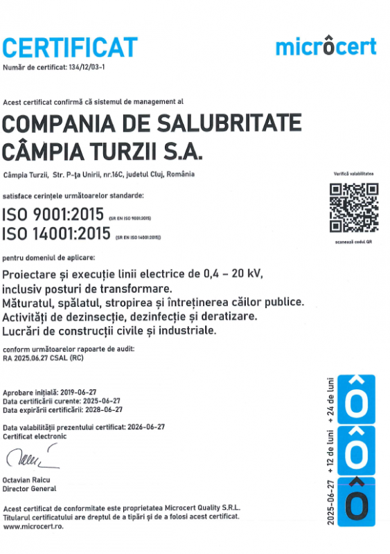Cerificat ISO